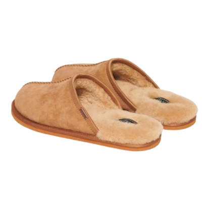 Superdry Tan Suede Mule Slippers