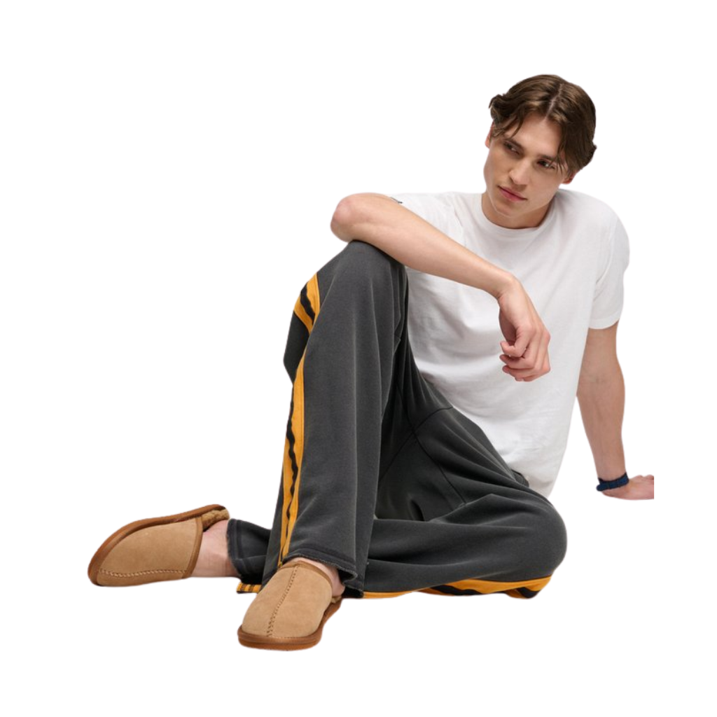 Superdry Tan Suede Mule Slippers