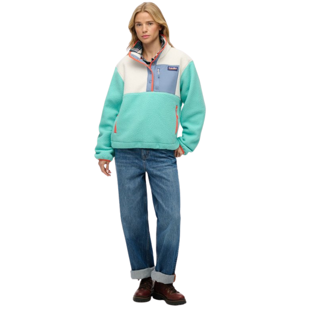 Superdry Colour Block Pullover Fleece