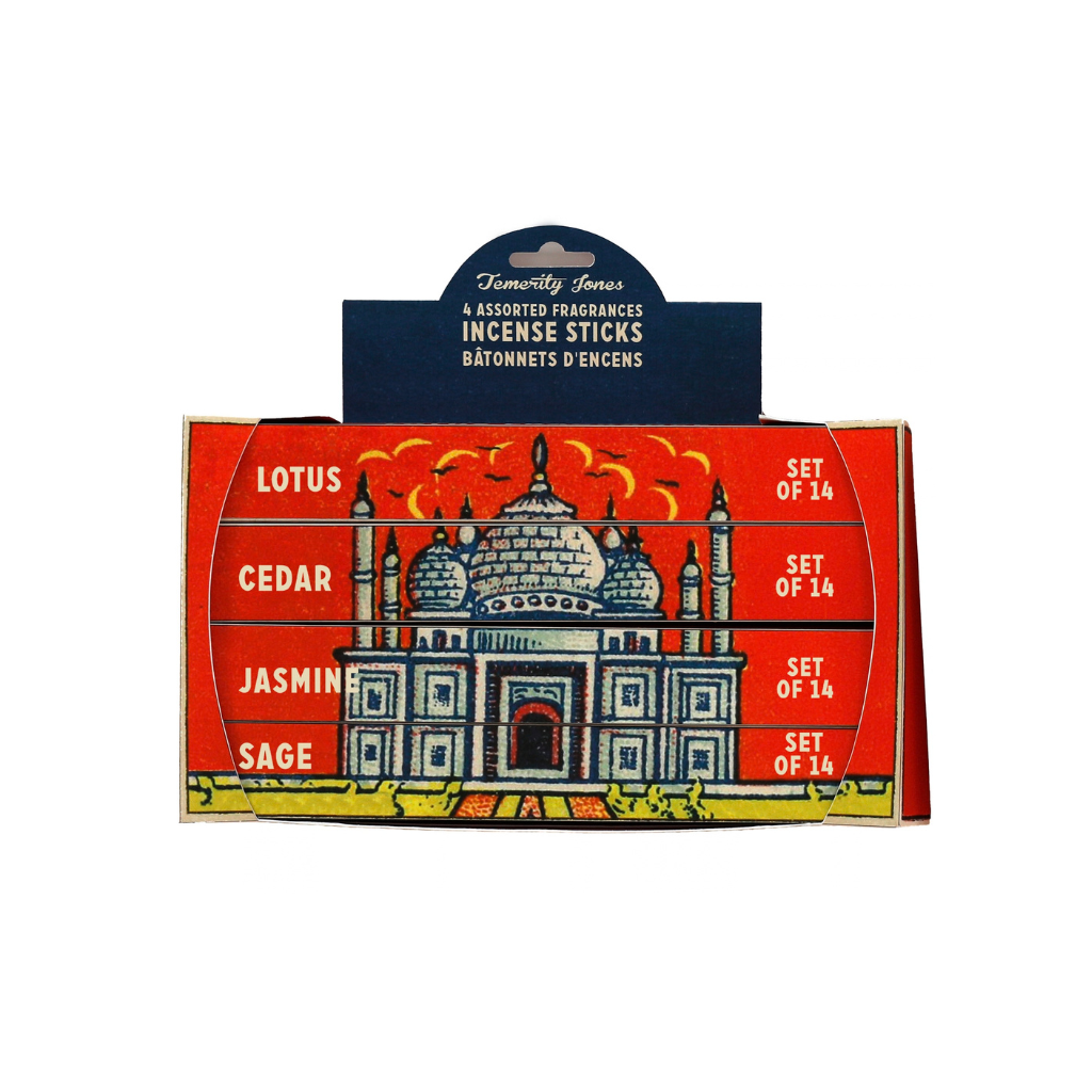 Indian Stamp Taj Mahal Incense Sticks (Set of 4)