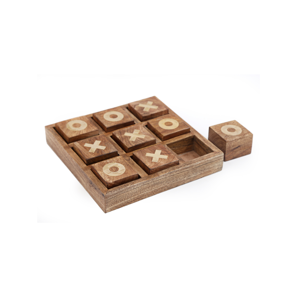 Wooden Tic Tac Toe Game
