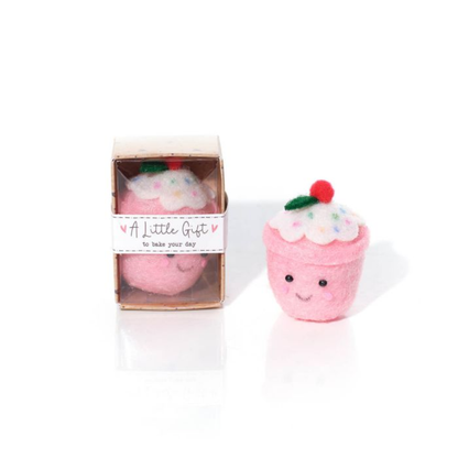 Cupcake Felt Pocket Keepsake