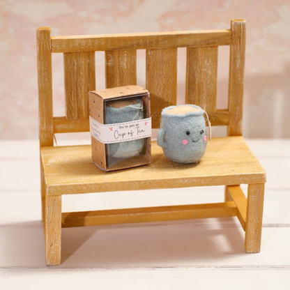 Cup of Tea Felt Pocket Keepsake