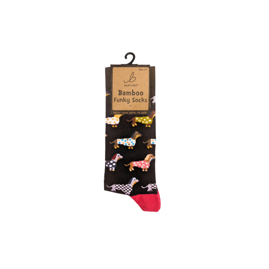 Bamboo Trendy Dachshunds Socks