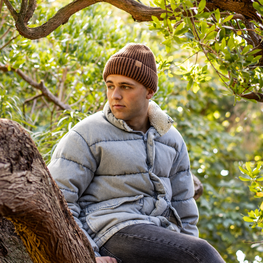 Washed Ribbed Waterproof Beanie