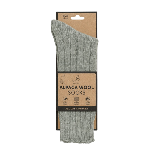 Alpaca Wool Grey Socks