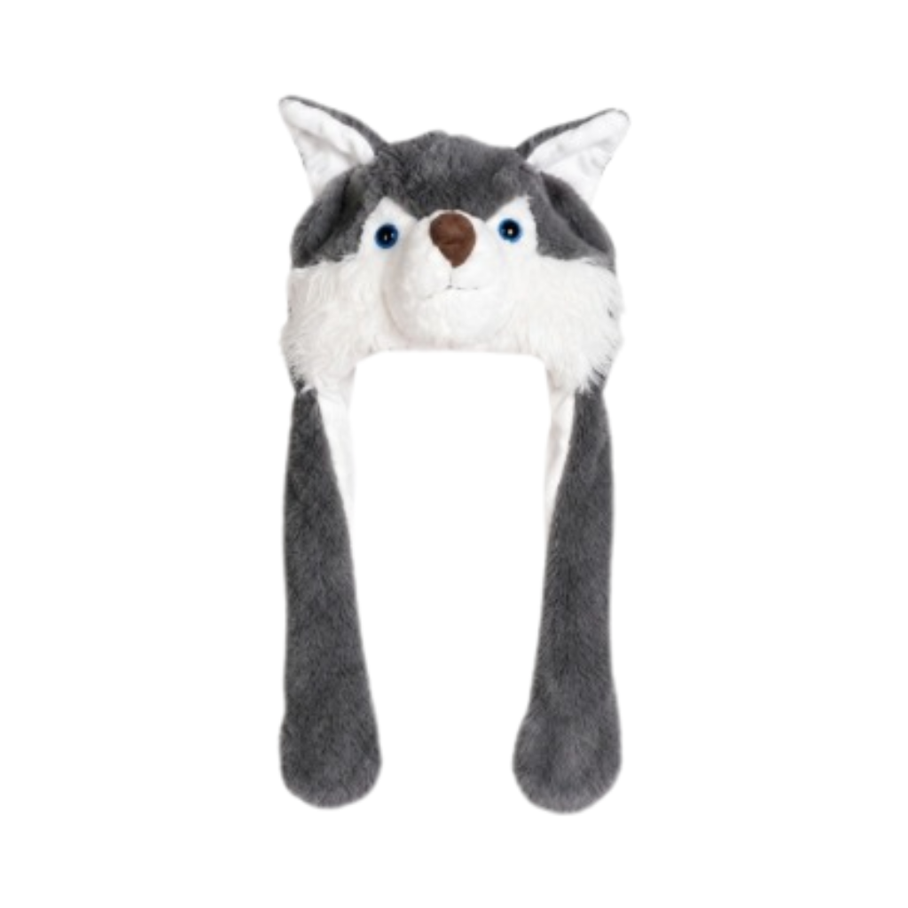 Wolf Hat with Moving Ears (Kids)