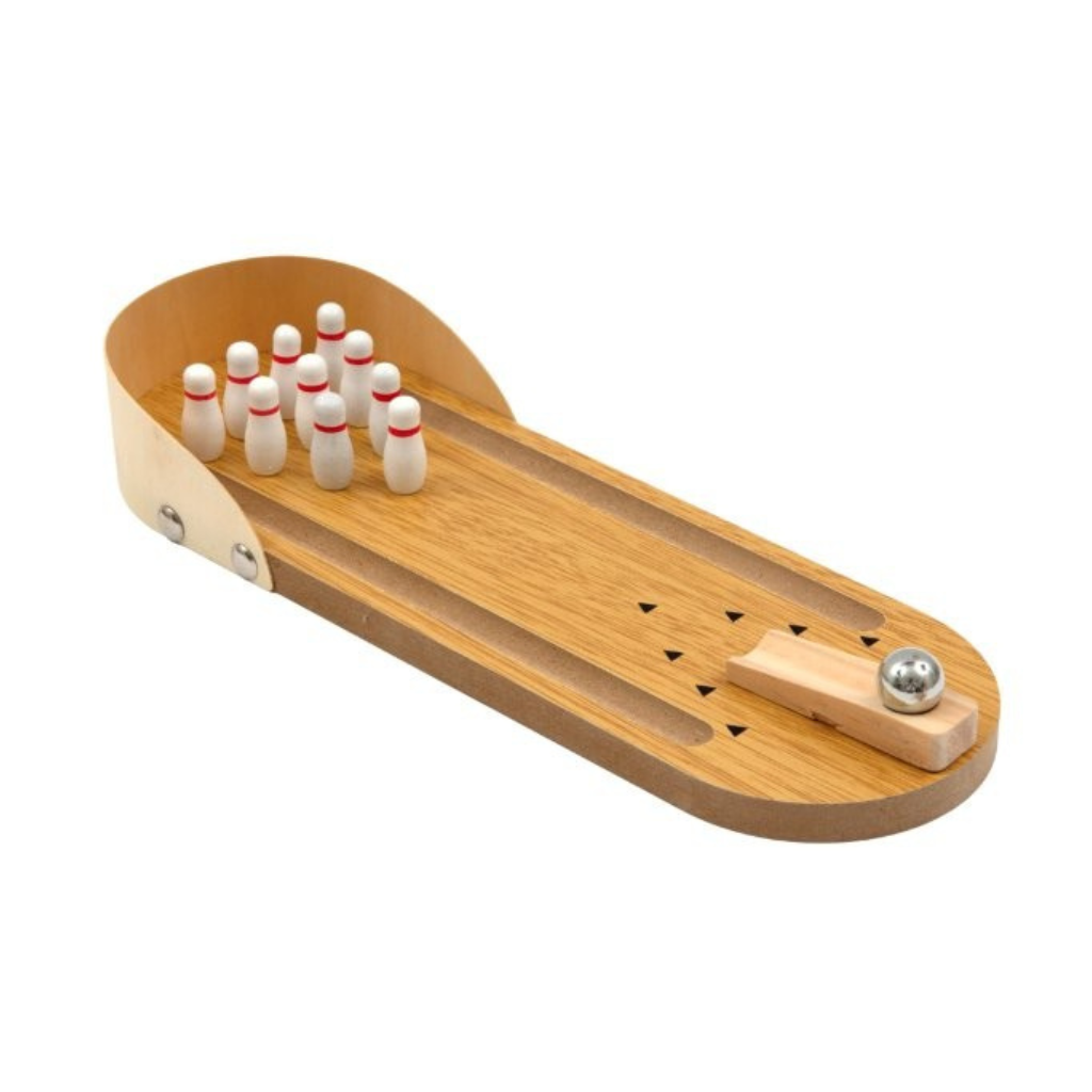 Wooden Mini Bowling Game