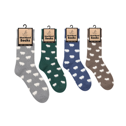 Brown Sheep Wool Blend Socks