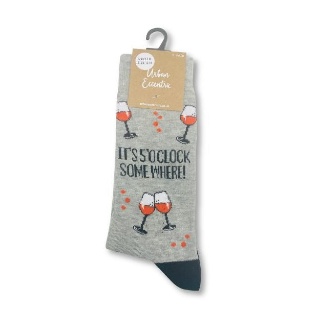 Urban Eccentric 5 O'Clock Somewhere Wine Socks