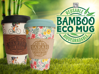 Bamboo Eco Cup Letters Sleeves