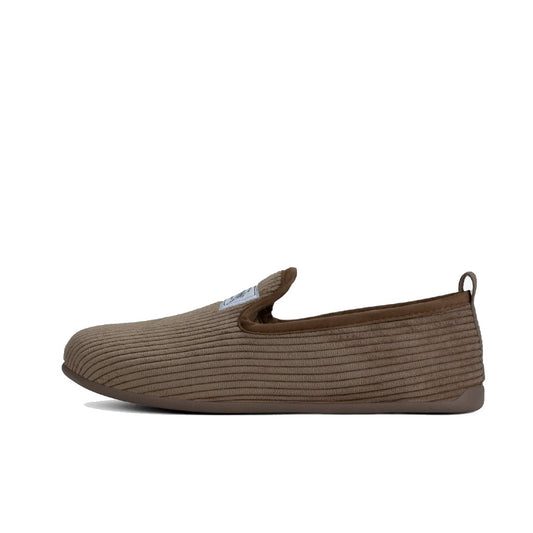 Mercredy Brown Cord Slippers