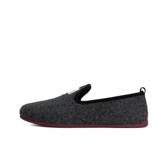 Mercredy Charcoal & Burgundy Slippers