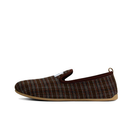 Mercredy Brown Check Slippers