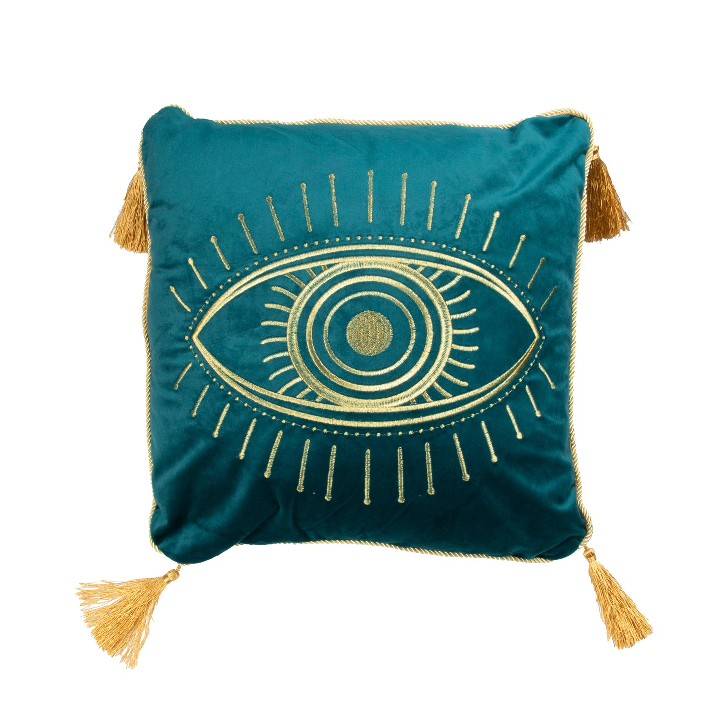 Teal Fantasy Eye Cushion