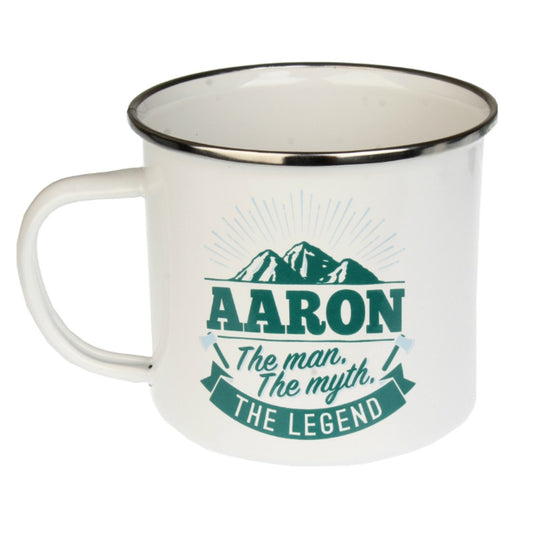 Enamel Personalised Men's Names Mugs