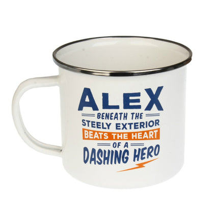 Enamel Personalised Men's Names Mugs