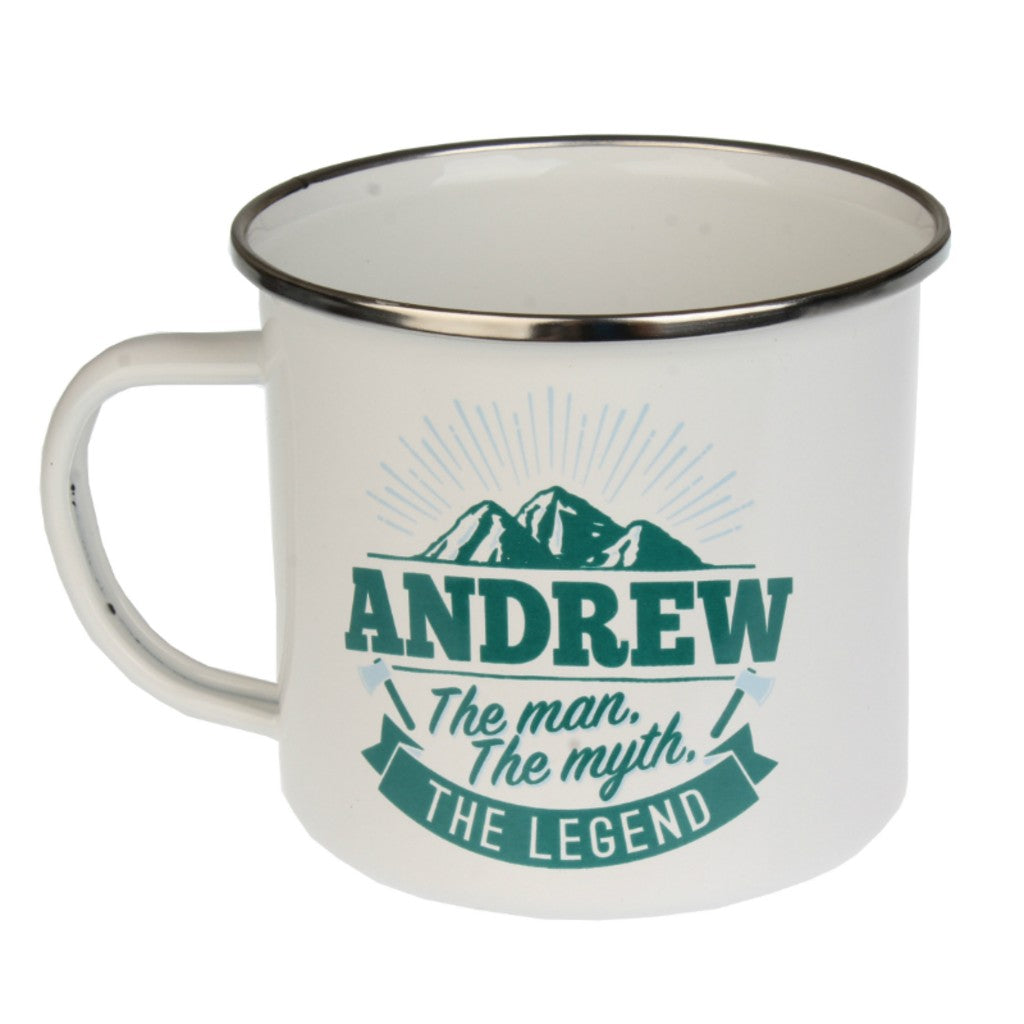Enamel Personalised Men's Names Mugs