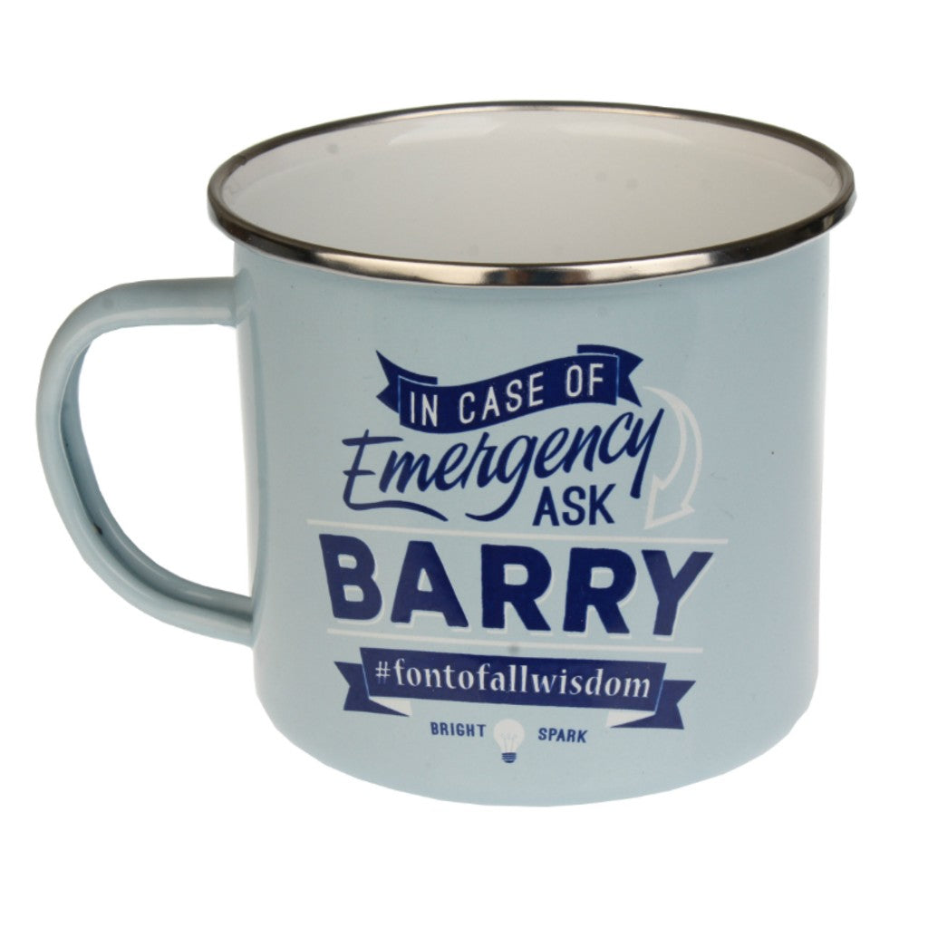 Enamel Personalised Men's Names Mugs