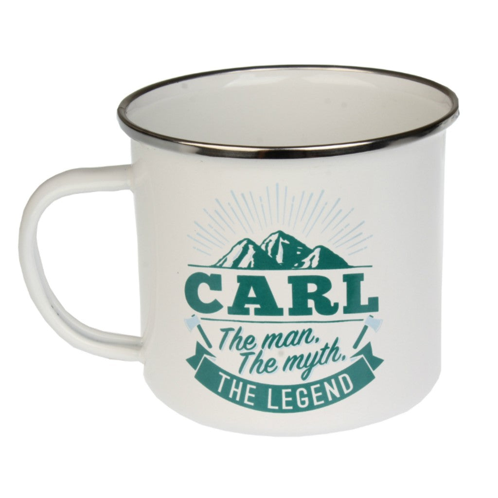 Enamel Personalised Men's Names Mugs
