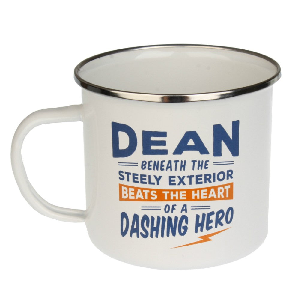 Enamel Personalised Men's Names Mugs