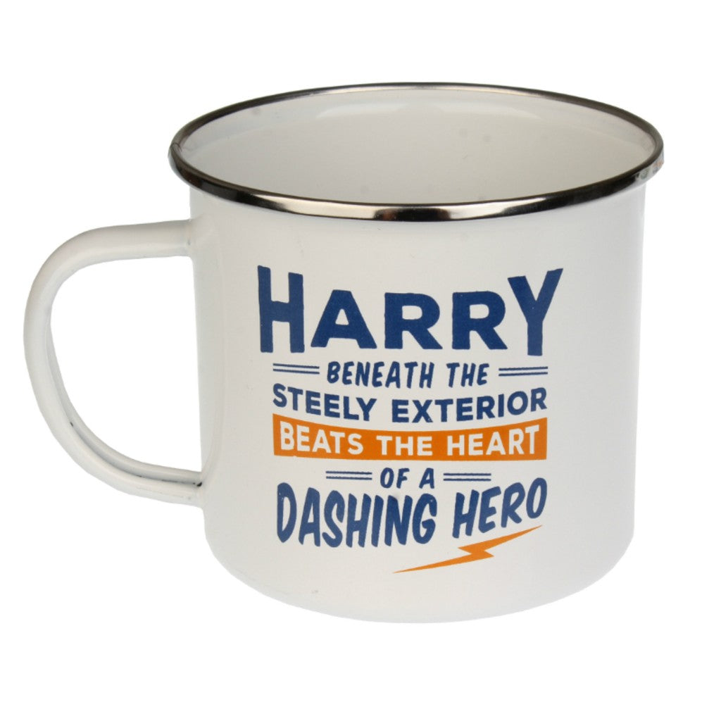 Enamel Personalised Men's Names Mugs