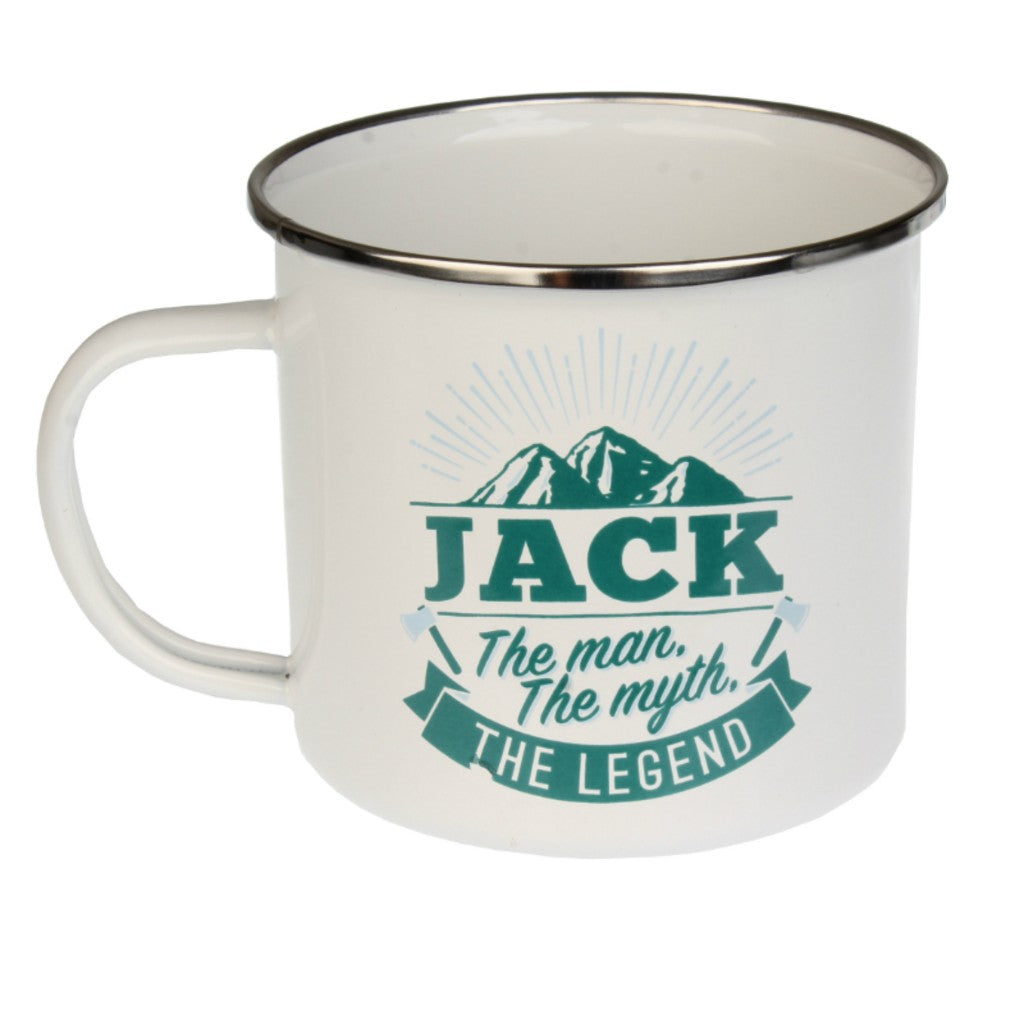 Enamel Personalised Men's Names Mugs