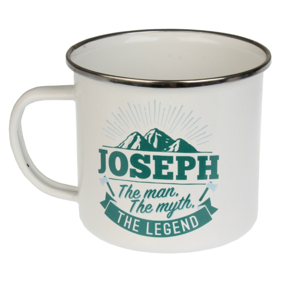 Enamel Personalised Men's Names Mugs