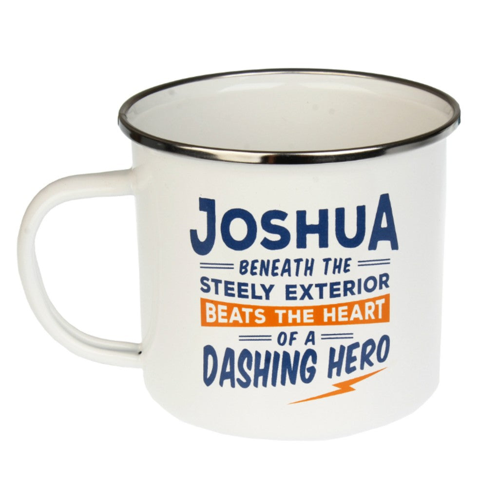 Enamel Personalised Men's Names Mugs
