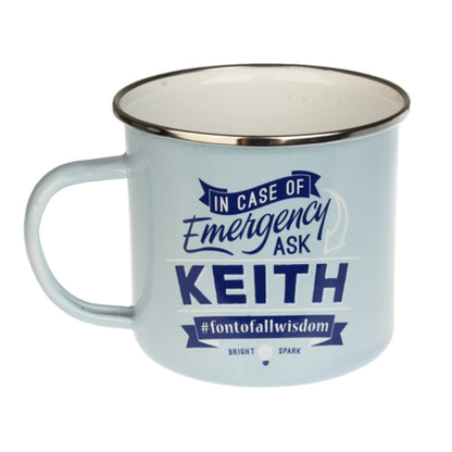 Enamel Personalised Men's Names Mugs