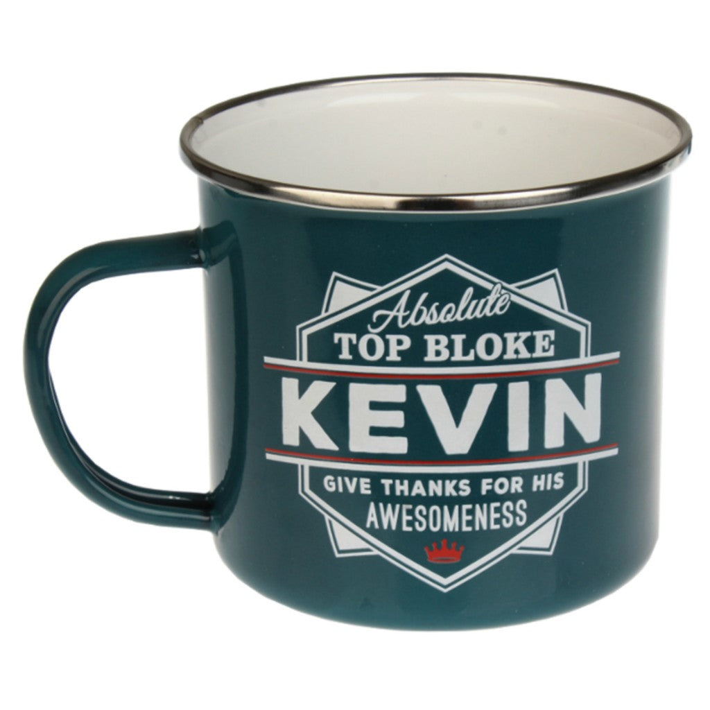 Enamel Personalised Men's Names Mugs