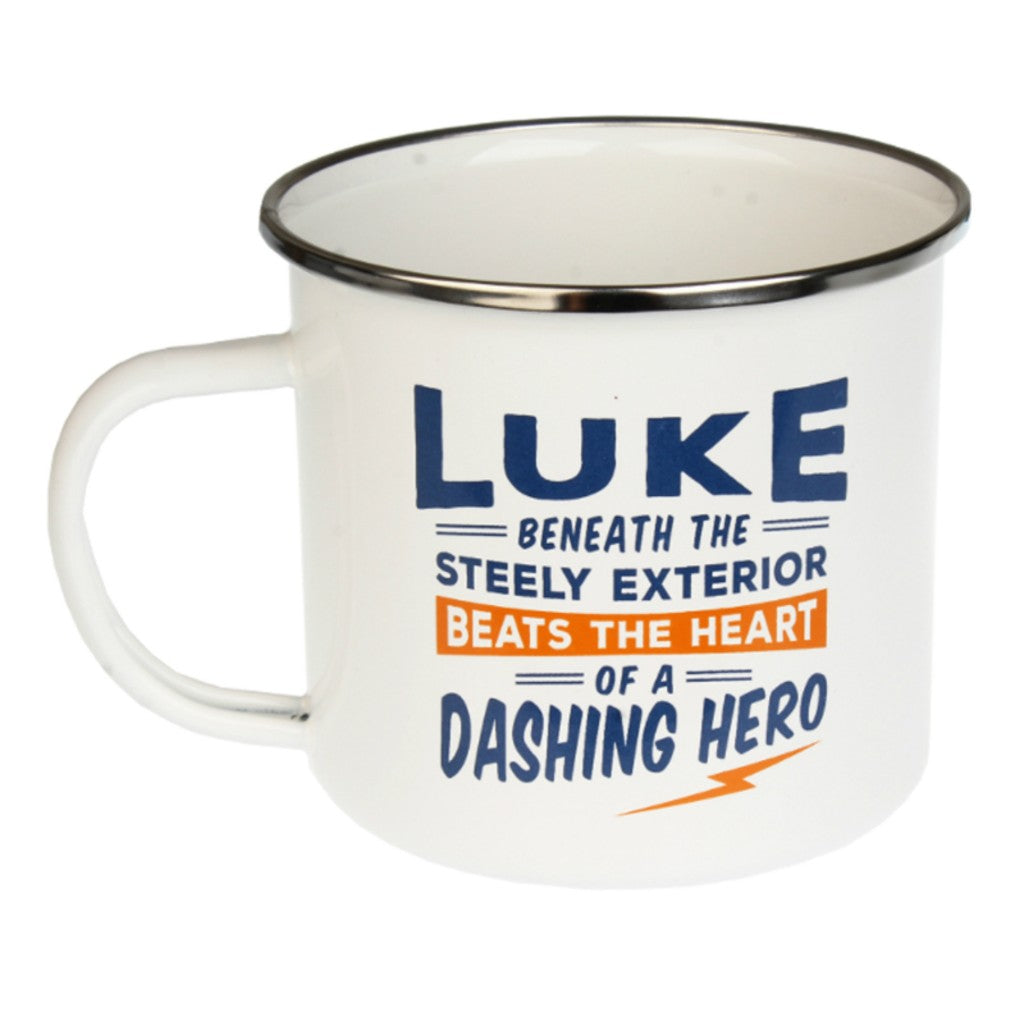 Enamel Personalised Men's Names Mugs