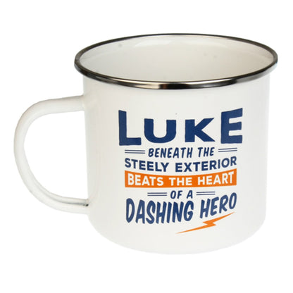 Enamel Personalised Men's Names Mugs