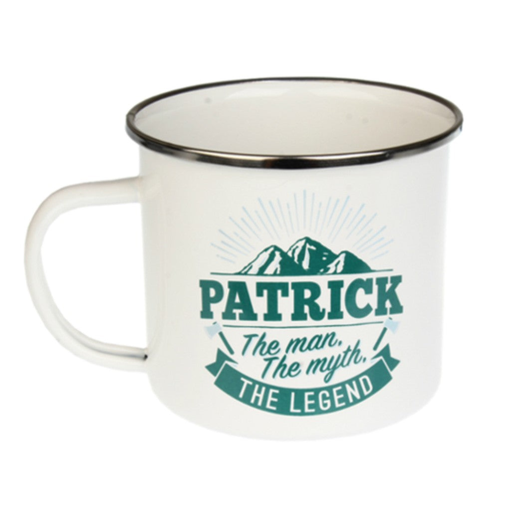 Enamel Personalised Men's Names Mugs