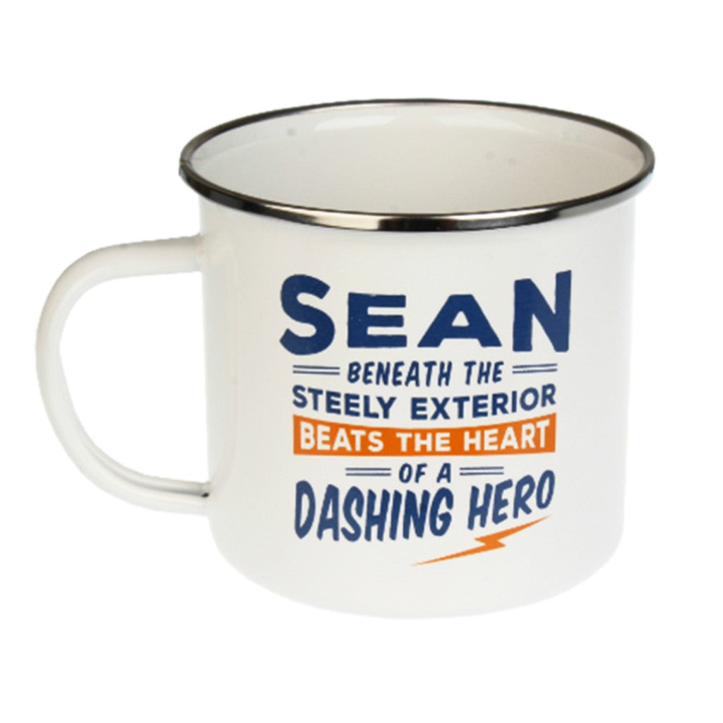 Enamel Personalised Men's Names Mugs