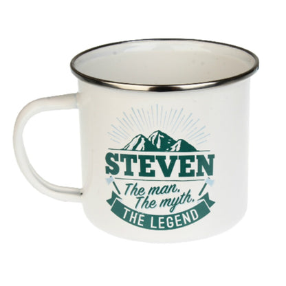 Enamel Personalised Men's Names Mugs