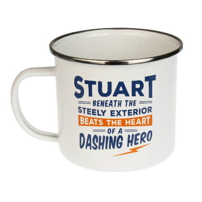 Enamel Personalised Men's Names Mugs