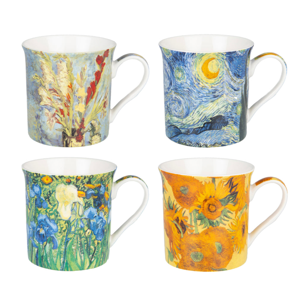 Vincent Van Gogh Mugs (Set of 4)