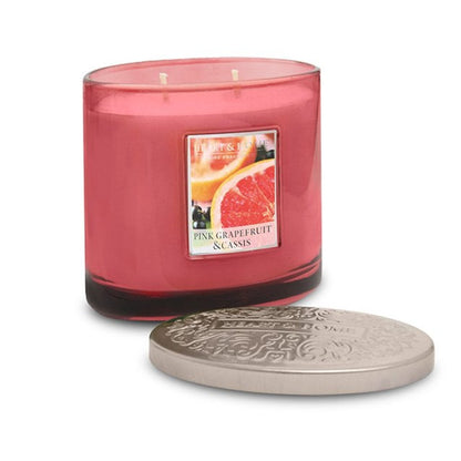 Pink Grapefruit & Cassis Double Wick Candle