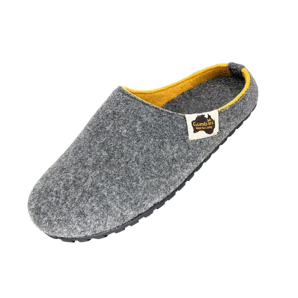 Gumbies Outback Grey & Yellow Slippers
