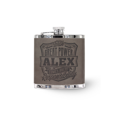 Personalised Hip Flask (Men's Names)