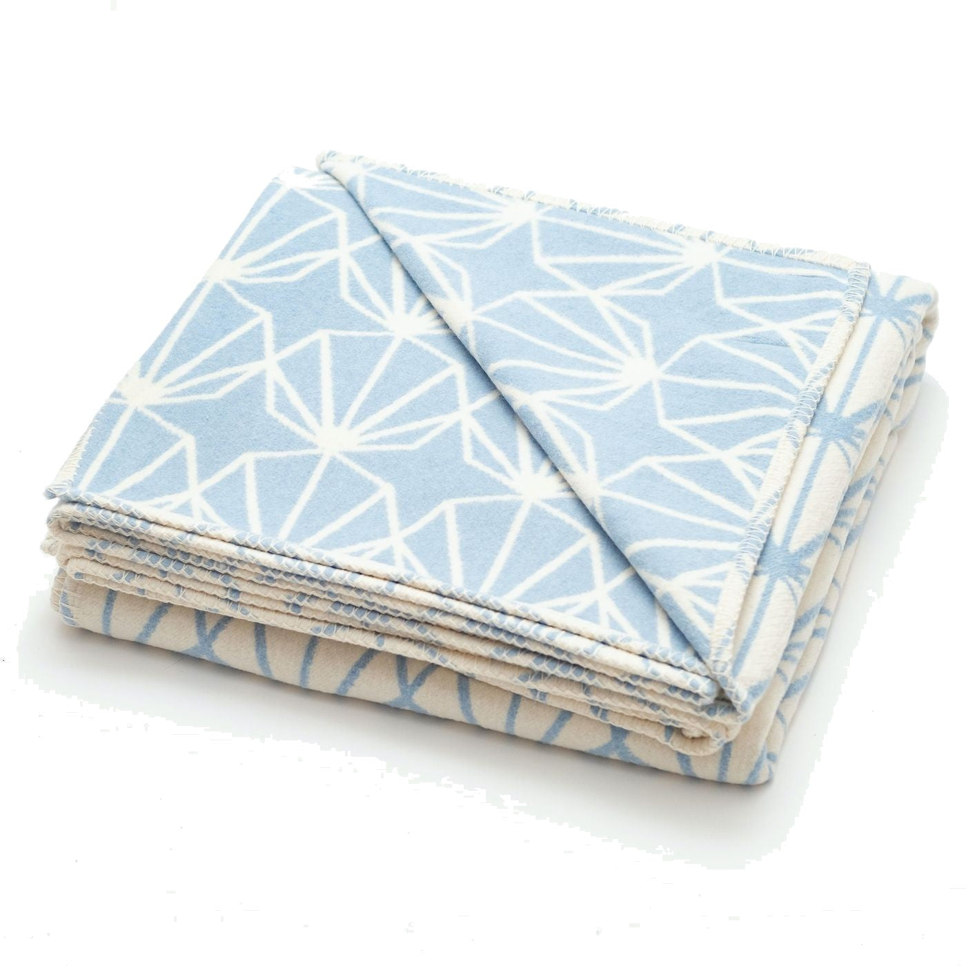Atlantic Blankets Recycled Cotton Powder Blue Shell Throw