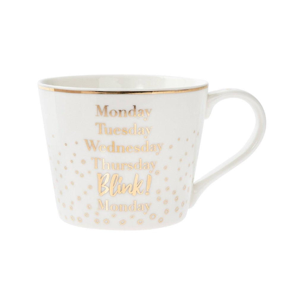 Monday Tuesday Wednesday Thursday BLINK! Monday Mug