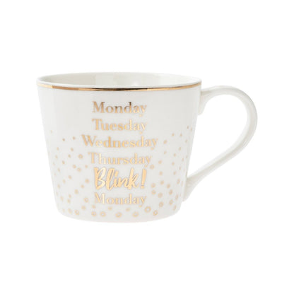 Monday Tuesday Wednesday Thursday BLINK! Monday Mug