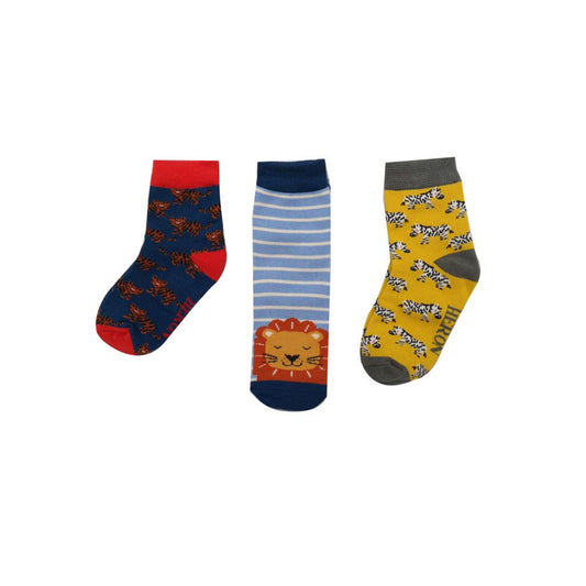 Mr Heron Safari Socks (Kids) (Set of 3)