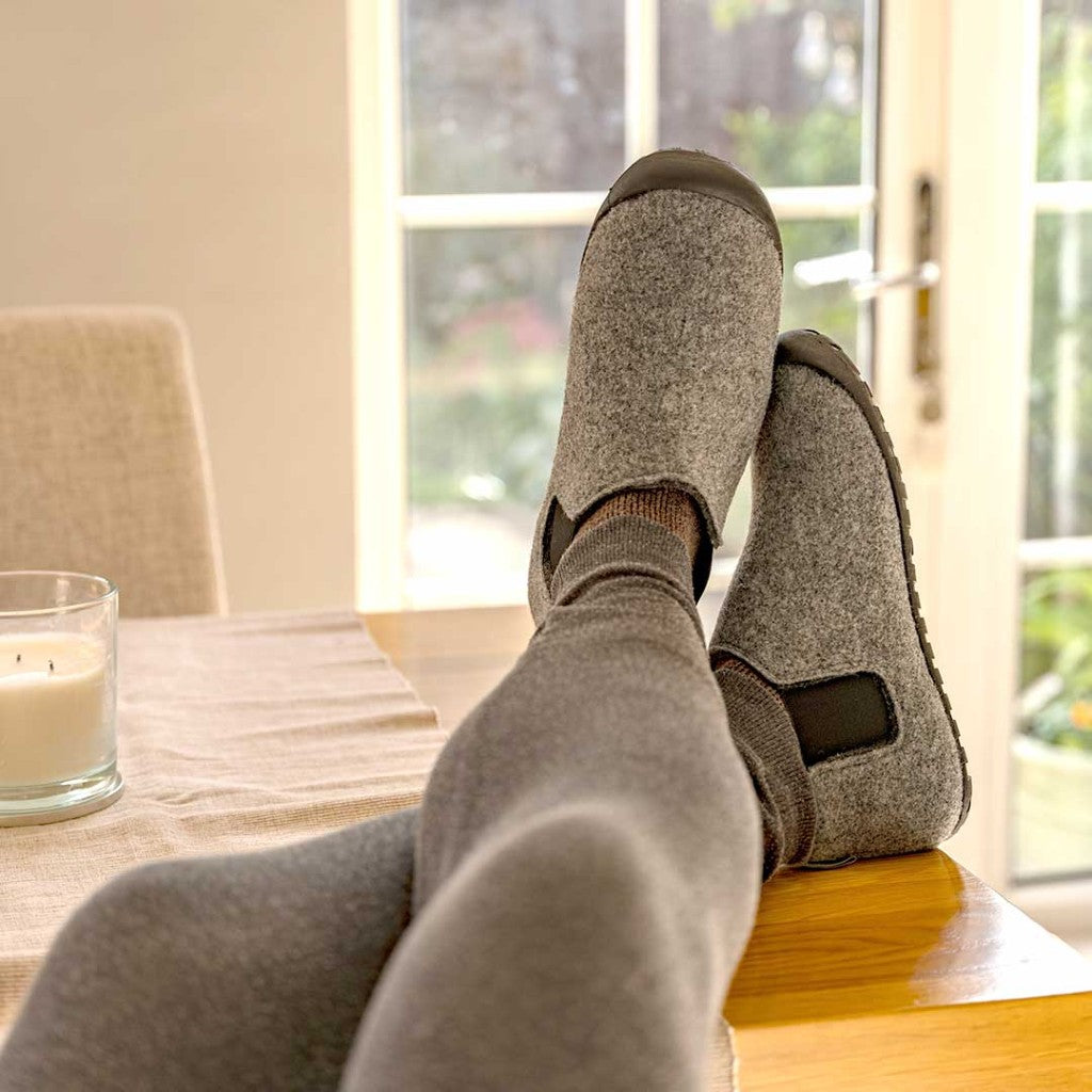 Gumbies Brumby Grey Charcoal Slipper Boots – Keep Cosy