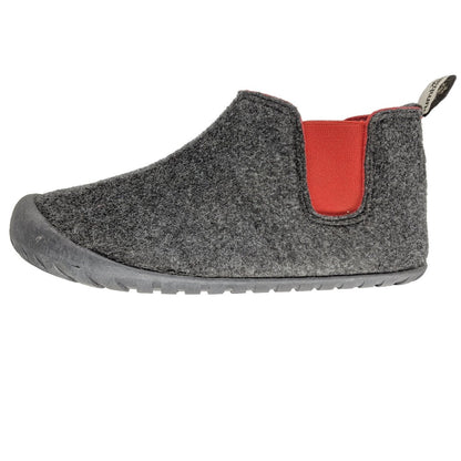 Gumbies Brumby Charcoal & Red Slipper Boots