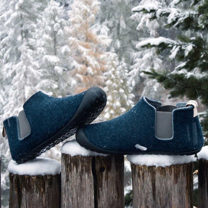 Gumbies Brumby Navy & Grey Slipper Boots