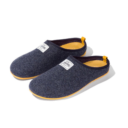 Mercredy Navy & Yellow Slippers