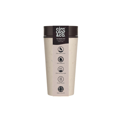 Circular & Co Circular Cream & Black Coffee Cup (12oz)